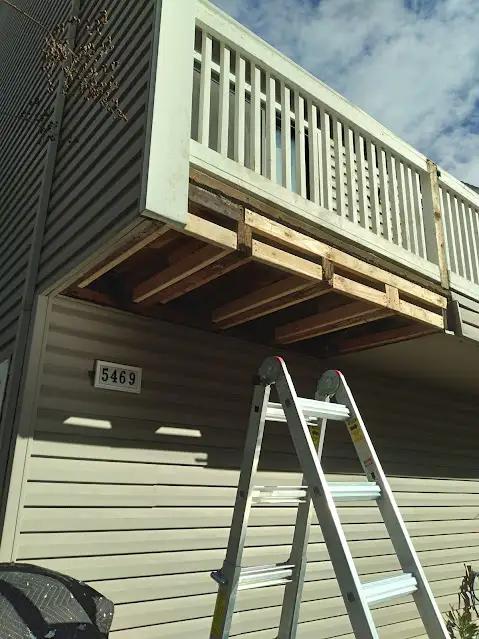 Overhang repair before
